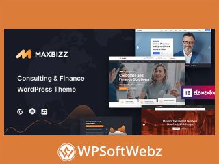 Maxbizz - Consulting & Financial Elementor WordPress Theme