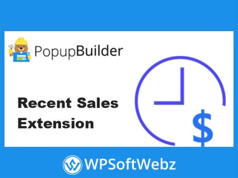 Popup Builder Recent Sales Extension