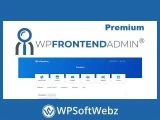 WP Frontend Admin Premium - Display Admin Page on Frontend