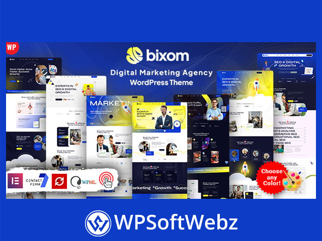 Bixom - Digital Agency WordPress Theme
