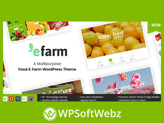 eFarm - A Multipurpose Food & Farm WordPress Theme