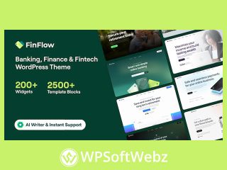 FinFlow - Banking, Finance & Fintech WordPress Theme