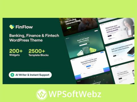 FinFlow - Banking, Finance & Fintech WordPress Theme
