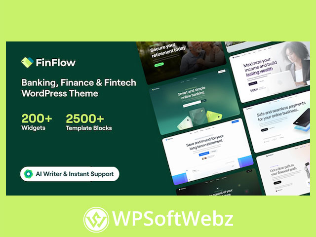 FinFlow - Banking, Finance & Fintech WordPress Theme