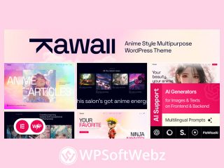 Kawaii - Anime Creative Original WordPress Theme