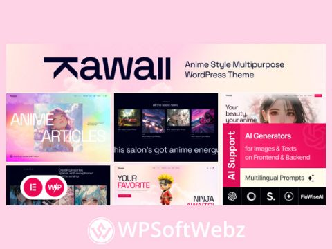 Kawaii - Anime Creative Original WordPress Theme