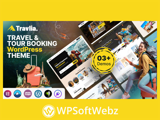 Travlia - Travel & Tour Booking WordPress Theme