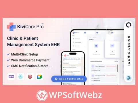 KiviCare(TM) Pro Plugin - Clinic and Patient Management System EHR (Add-on)
