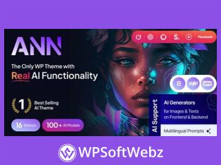 AI ANN - AI Generator & AI Agency WordPress Theme
