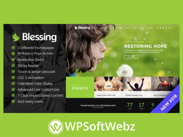 Blessing | Responsive WordPress Theme for Church Websites