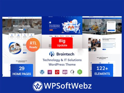 Braintech - Technology & IT Solutions WordPress Theme