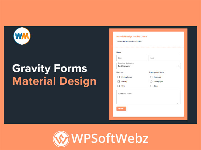 Gravity Forms Material Design