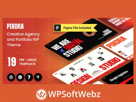 Pixora - Creative Agency & Portfolio WordPress Theme