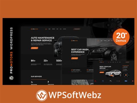 ProMotors - Car Service and Detailing WordPress Theme