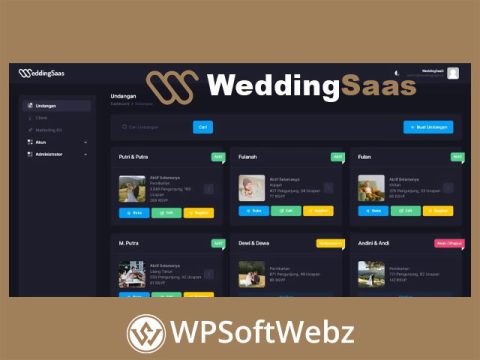 WeddingSaas Pro - WordPress Wedding Service Management
