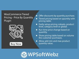 WooCommerce Tiered Pricing - Price By Quantity For WooCommerce