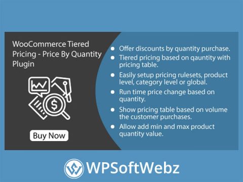 WooCommerce Tiered Pricing - Price By Quantity For WooCommerce