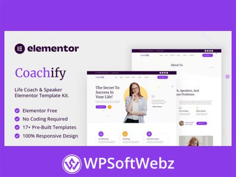Coachify - Life Coach & Speaker Elementor Template Kit
