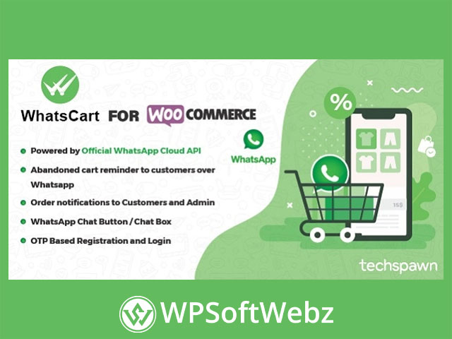 WhatsCart - Whatsapp Abandoned Cart Recovery, Order Notifications, Chat Box, OTP for WooCommerce
