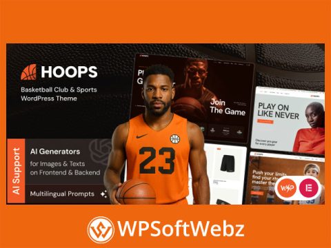 Hoops - Basketball Club & Sports WordPress Theme
