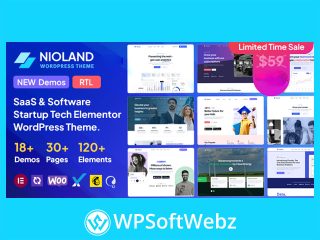 Nioland - SaaS & Software Startup Tech WordPress Theme