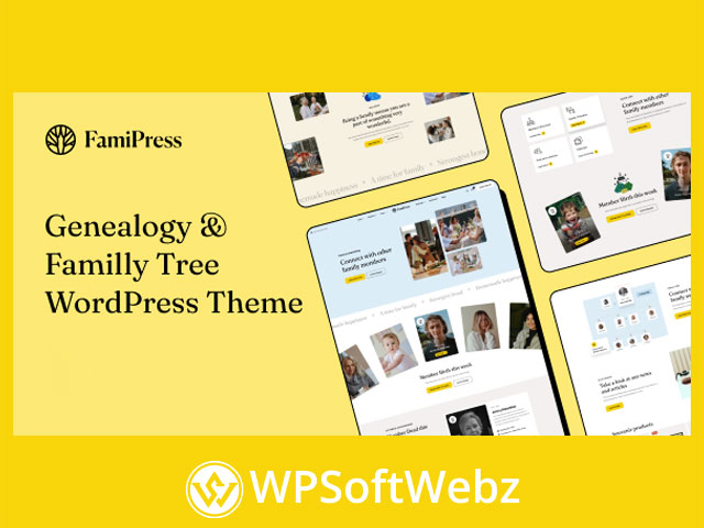 FamiPress - Genealogy & Family Tree WordPress theme