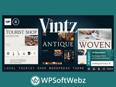 Vintz - Local Tourist Antique Shop WordPress Theme