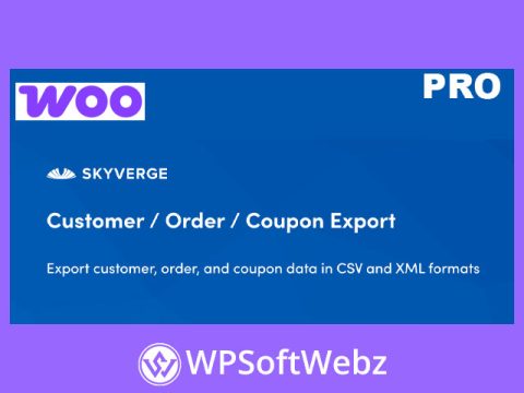 Customer / Order / Coupon Export for WooCommerce