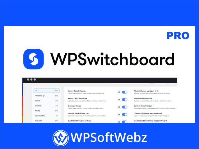 WP Switchboard Pro - WordPress Performance & Optimization Plugin