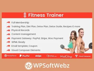 Fitness Trainer- Training Membership Plugin for WordPress