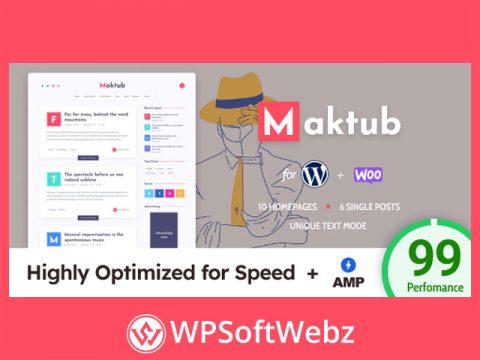 Maktub - Minimal & Lightweight Blog for WordPress