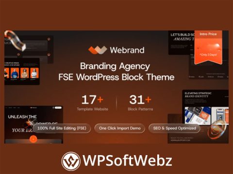 Webrand – Branding Agency Gutenverse FSE WordPress Block Theme