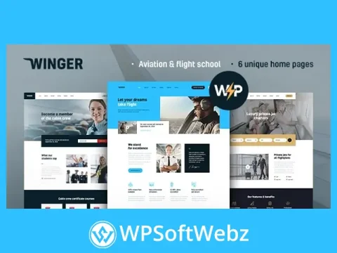 Home 25 - FavoHost Winger - Aviation & Flight School WordPress Theme product image